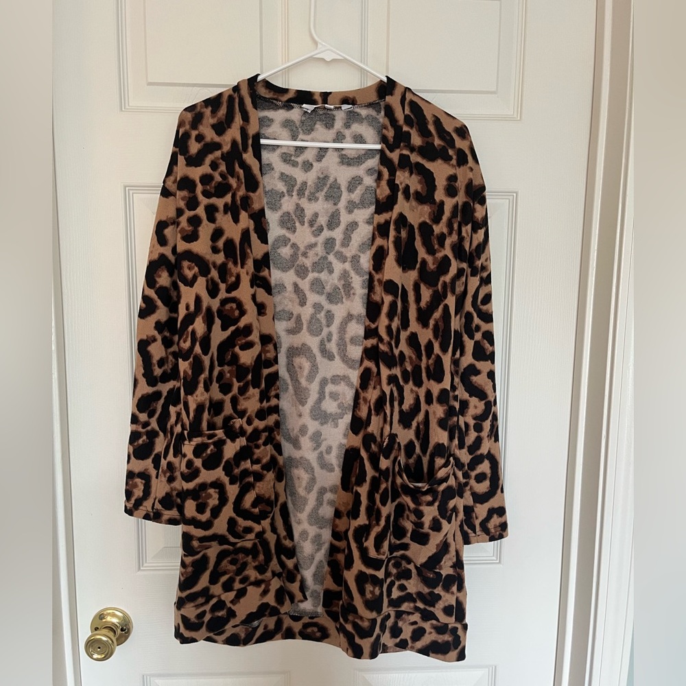 Amaryllis Cheetah Print Cardigan